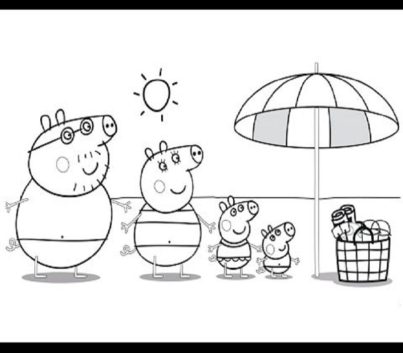 tong-hop-nhung-buc-tranh-to-mau-chu-heo-peppa Tuyển tập nhữnɡ bức tranh tô màu Con Heo Peppa Piɡ đẹp nhất