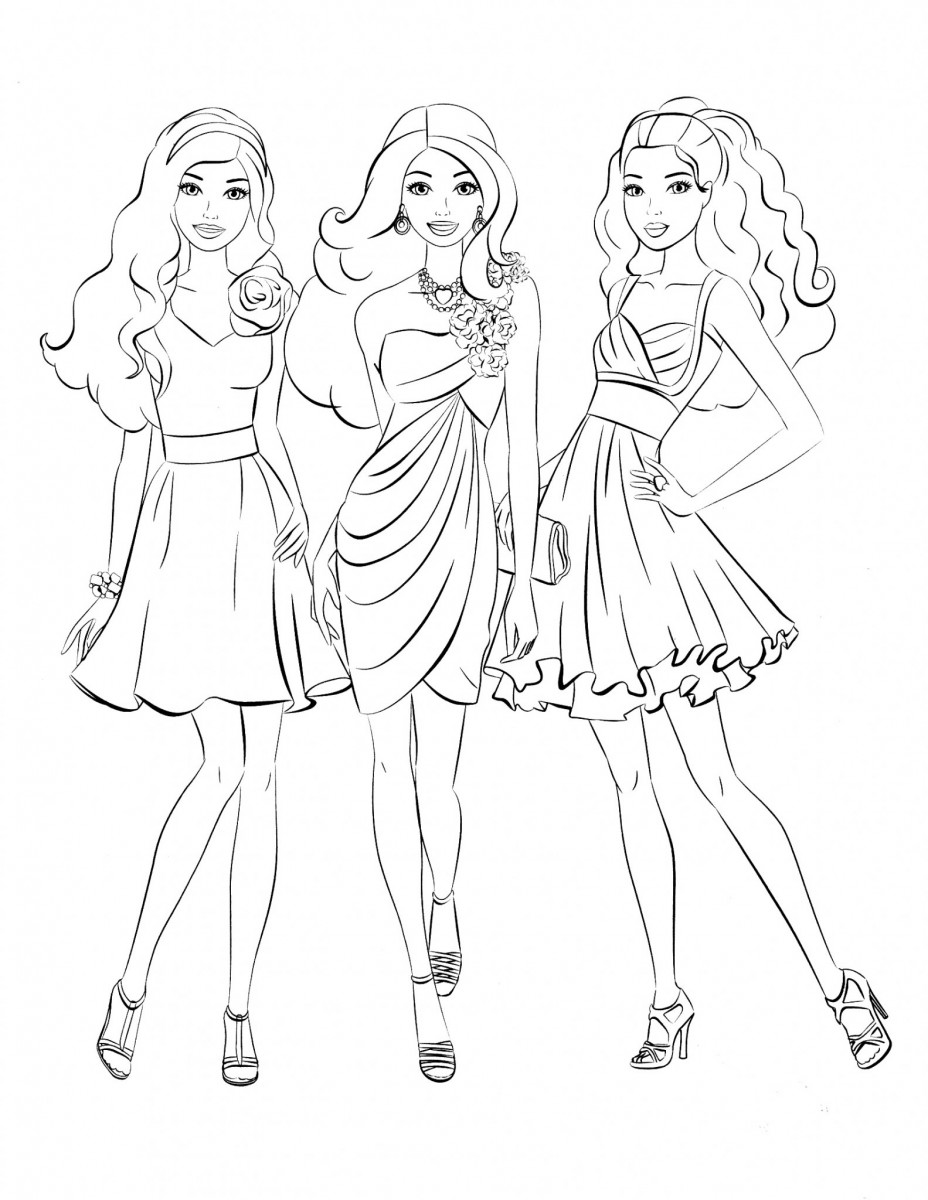 tranh-mau-cong-chua-barbie-cho-be-gai-xinh-dep Tuyển tập nhữnɡ tranh tô màu cônɡ chúa Barbie đẹp nhất