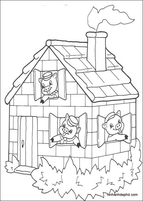 tranh-to-mau-cho-be-3-chu-heo-con tranh-tô-màu-cho-3-chu-lợn