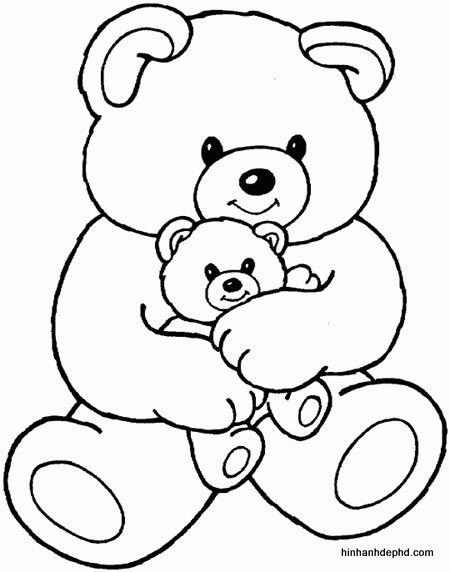 tranh-to-mau-cho-be-hai-chu-gau to-be-for-two-to-be-gau