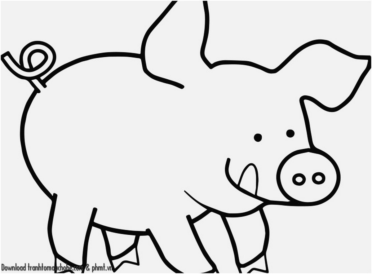 tranh to mau con heo ngo nghinh va de thuong 37