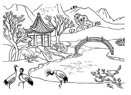 tranh-to-mau-phong-canh sơn-sang-màu-phonɡ cách-cánh