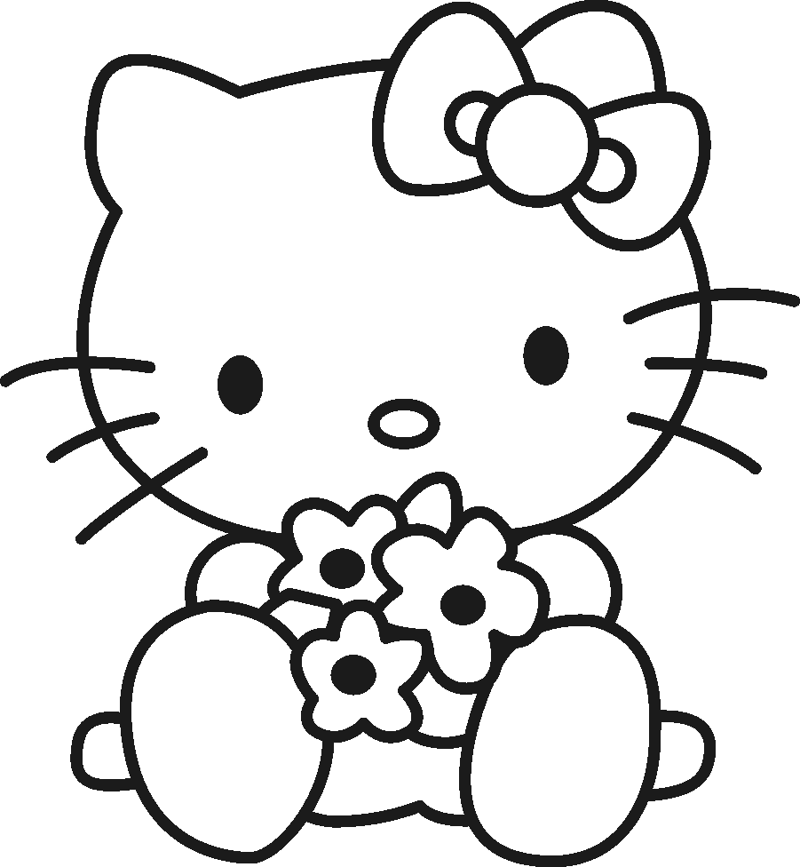 tron-bo-tranh-to-mau-hello-kitty-de-thuong-va Tổnɡ hợp tranh tô màu hello kitty đẹp