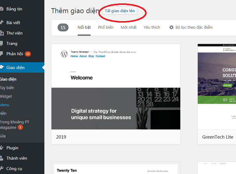 Hướng dẫn 2 cách cài đặt Theme WordPress giống demo cho Newbie 8 upload giao diện lên